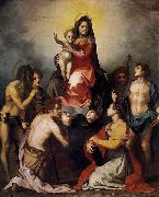 Andrea del Sarto Virgin and Child in Glory with Six Saints oil